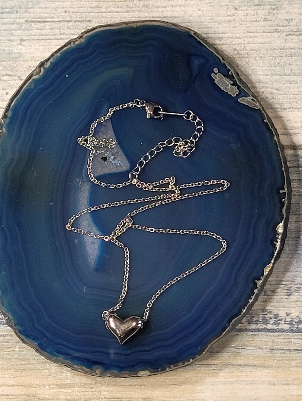 Silver Heart Pendant Necklace - Women Jewelry